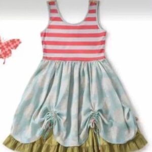 Matilda Jane Serendipity Cupcake Dress Size M Layered Satin Whimsy Coquette